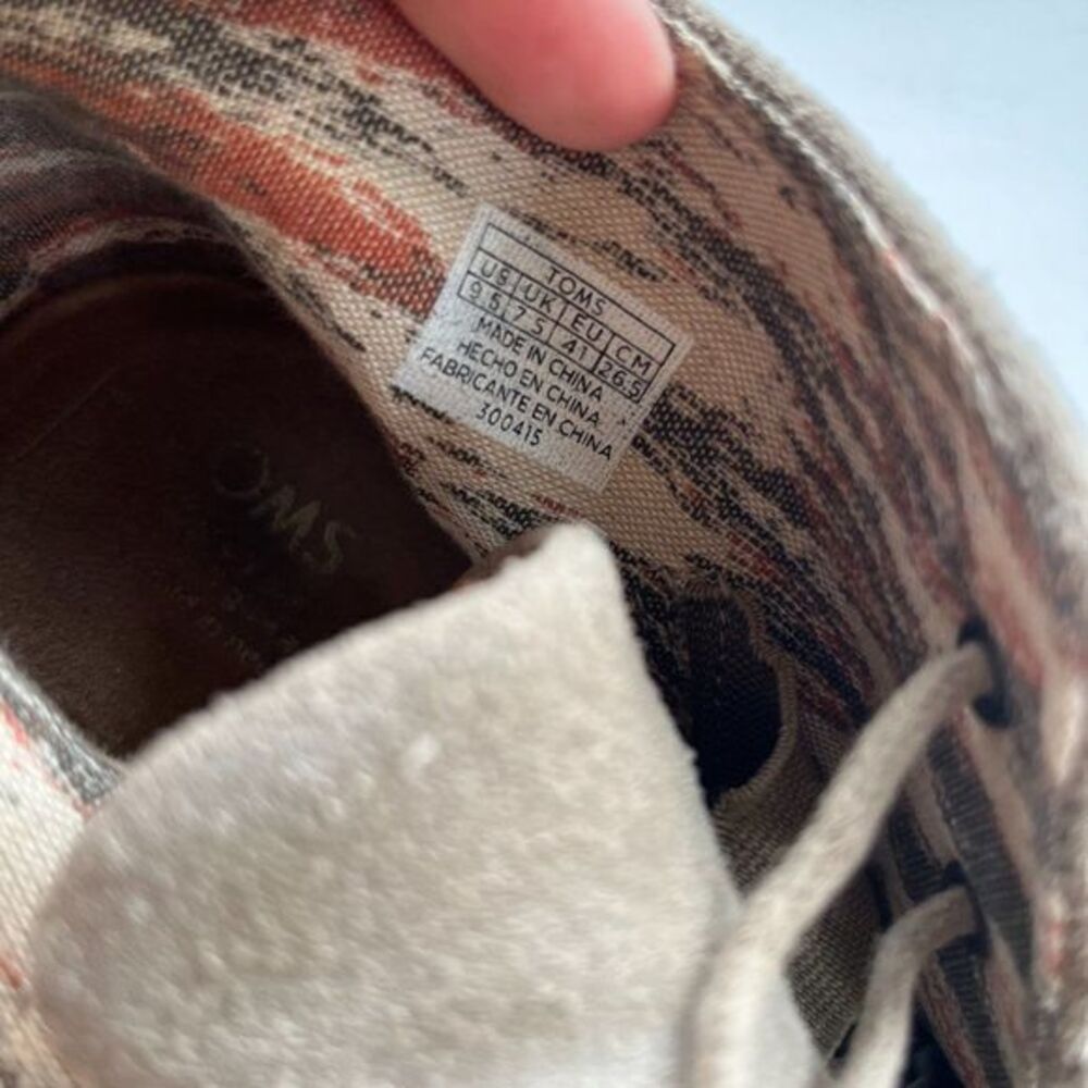 TOMS Women's Kala Desert Wedge Bootie Desert Taupe Suede Size‎ 9.5 Ankle … - Picture 4 of 8